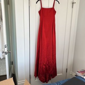 Pianoforte Di Max Mara Red Silk Formal Dress IT 40
